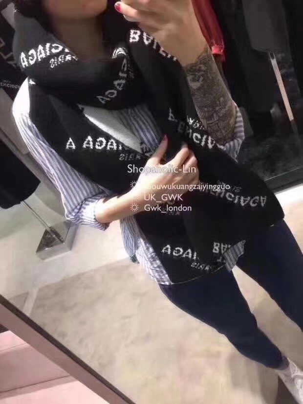 Balenciaga巴黎世家男女通用字母圍巾  mmj1336